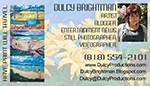 Business Card for Dulcy Brightman, Artist Business Card for Dulcy Brightman, Artist