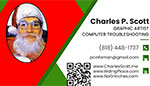 Business Card for Charles Scott - Graphic Artist and Computer Troubleshooter Business Card for Charles Scott - Graphic Artist and Computer Troubleshooter