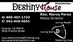 Business Card for Destiny House Business Card for Destiny House