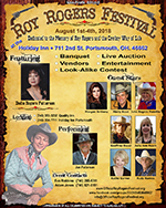 Flyer for the Roy Rogers Festival in Ohio Flyer for the Roy Rogers Festival in Ohio
