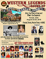 Flyer for the Western Legends Roundup in Arizona Flyer for the Western Legends Roundup in Arizona